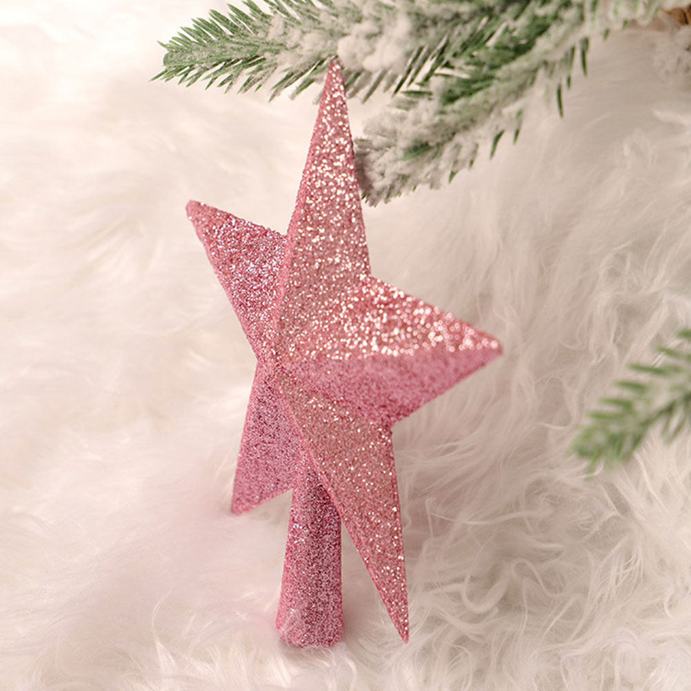 Star Tree Topper - 3 Stück Weihnachtsdekorationen, Großer Stern-Baumspitze, Glitzernde
