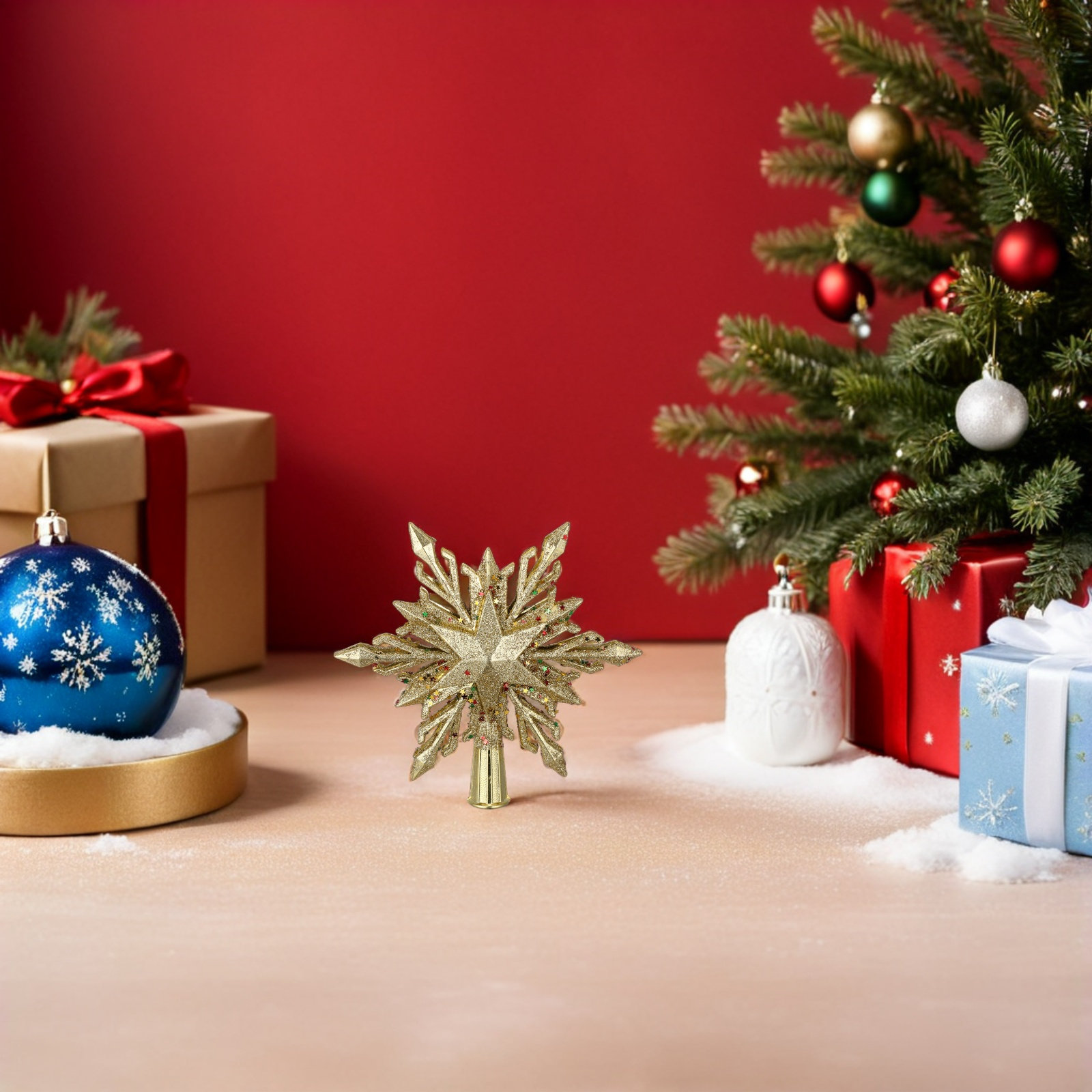 7 Schneeflocken-Christbaumspit – Star Tree Topper Bewertung und Preis