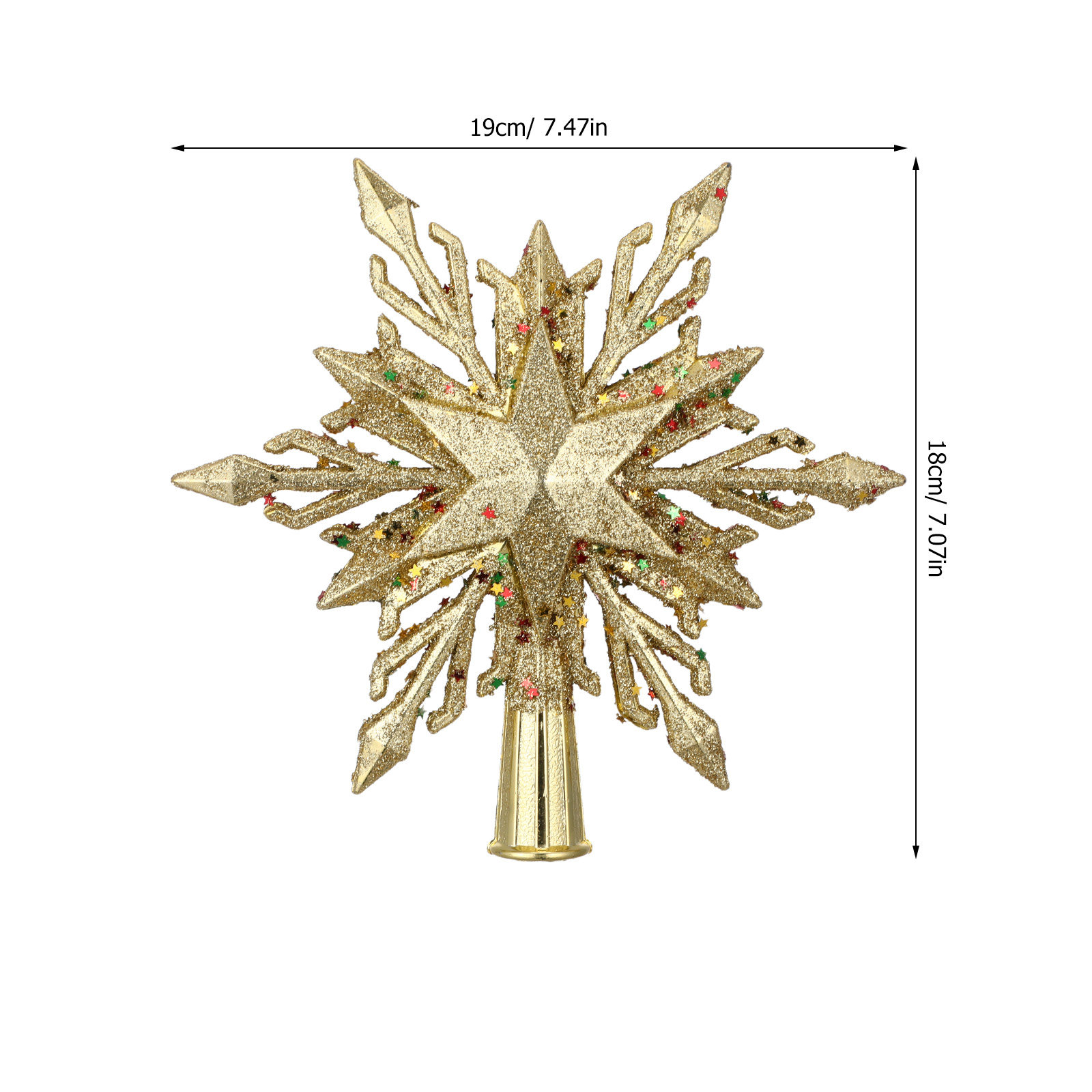 7 Schneeflocken-Christbaumspit – Star Tree Topper Bewertung und Preis